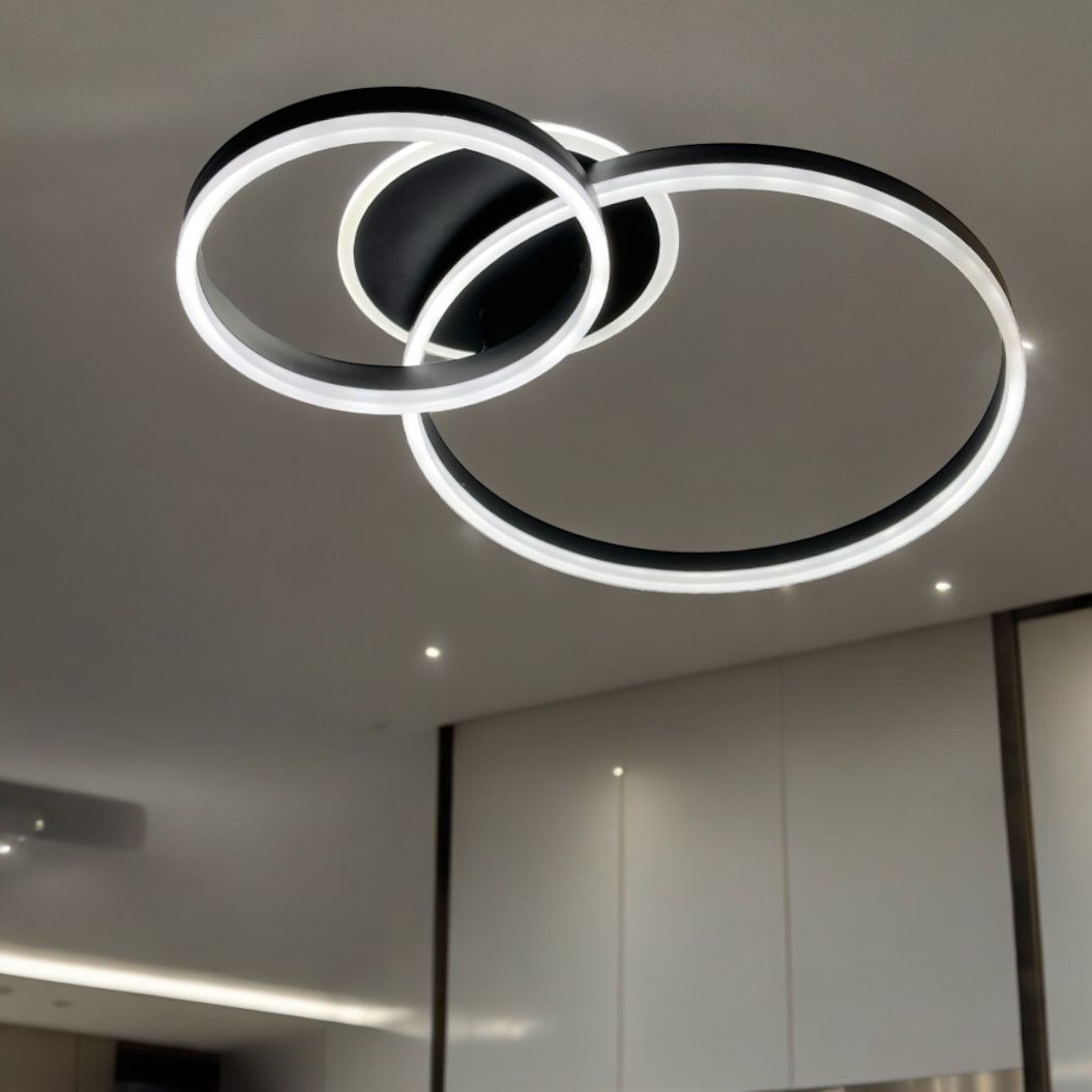 LED осветително тяло Beauty Black 2 BIG Circle Еквивалент 600W с дистанционно