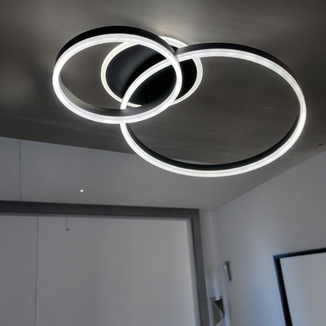 LED осветително тяло Beauty Black 2 BIG Circle Еквивалент 600W с дистанционно