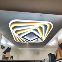 LED осветително тяло SQUARE 3D MIRROR Еквивалент 800W Дистанционно управление