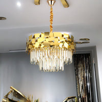 Модерен кристален полилей Troy Golden Chrome
