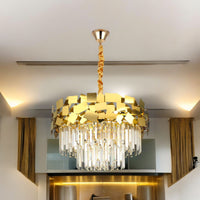 Модерен кристален полилей Troy Golden Chrome