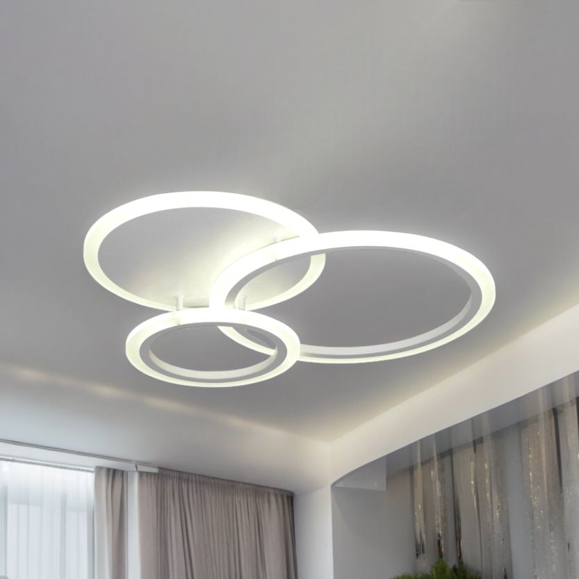 LED осветително тяло TWO CIRCLE Design Еквивалент 400W с дистанционно