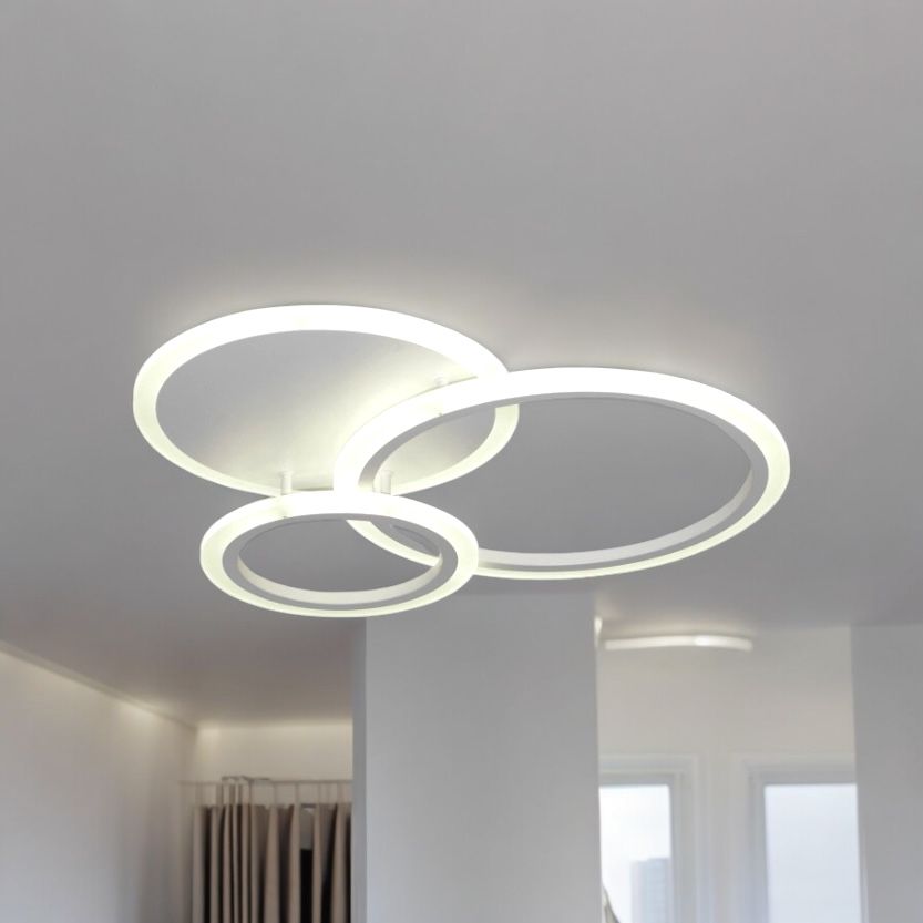 LED осветително тяло TWO CIRCLE Design Еквивалент 400W с дистанционно