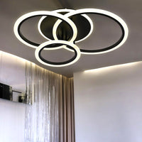 LED осветително тяло 3 BLACK RINGS Еквивалент 500W Дистанционно управление