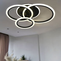 LED осветително тяло 3 BLACK RINGS Еквивалент 500W Дистанционно управление