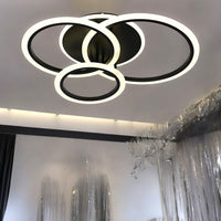 LED осветително тяло 3 BLACK RINGS Еквивалент 500W Дистанционно управление