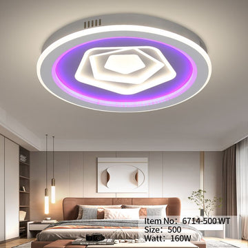 LED осветително тяло Round Levels RGB еквивалент 800W с дистанционно