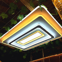 LED осветително тяло правоъгълно 110x70cm еквивалент 1200W с дистанционно