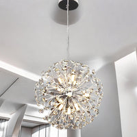 Окачено осветително тяло Crystal Dandelion Silver 40CM