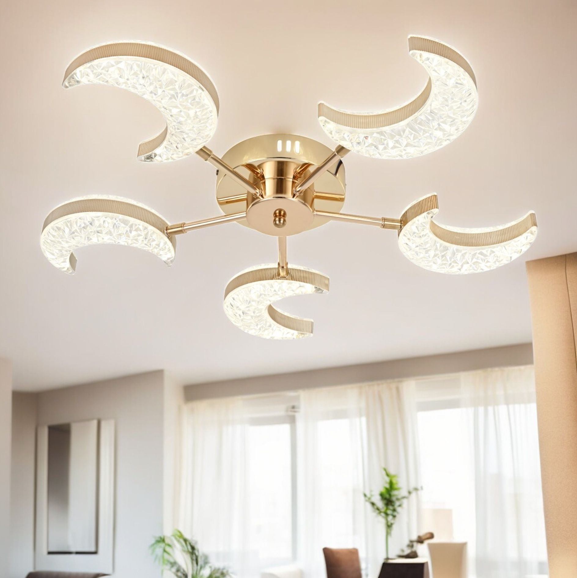 LED осветително тяло Halfmoon Gold еквивалент 400W