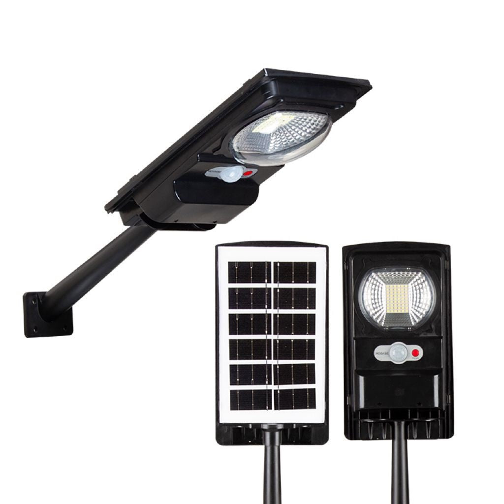 Соларна LED лампа 100W с сумрачен сензор и включено рамо - S02D