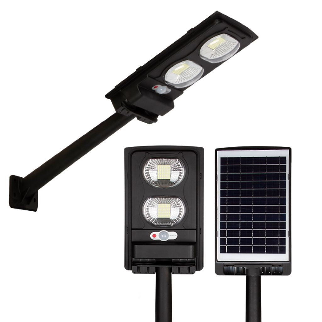 Соларна LED лампа 200W с включено рамо и сумрачен сензор - S02D