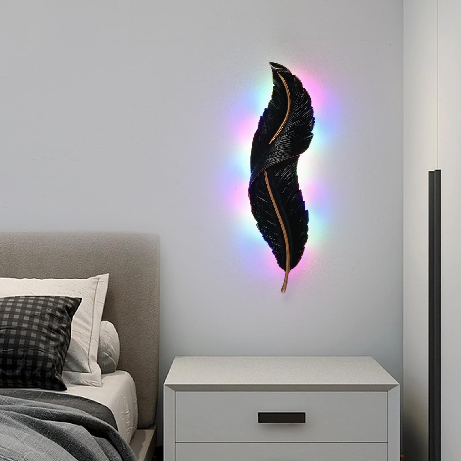 LED аплик BLACK Luxury Feather 25W 63CM