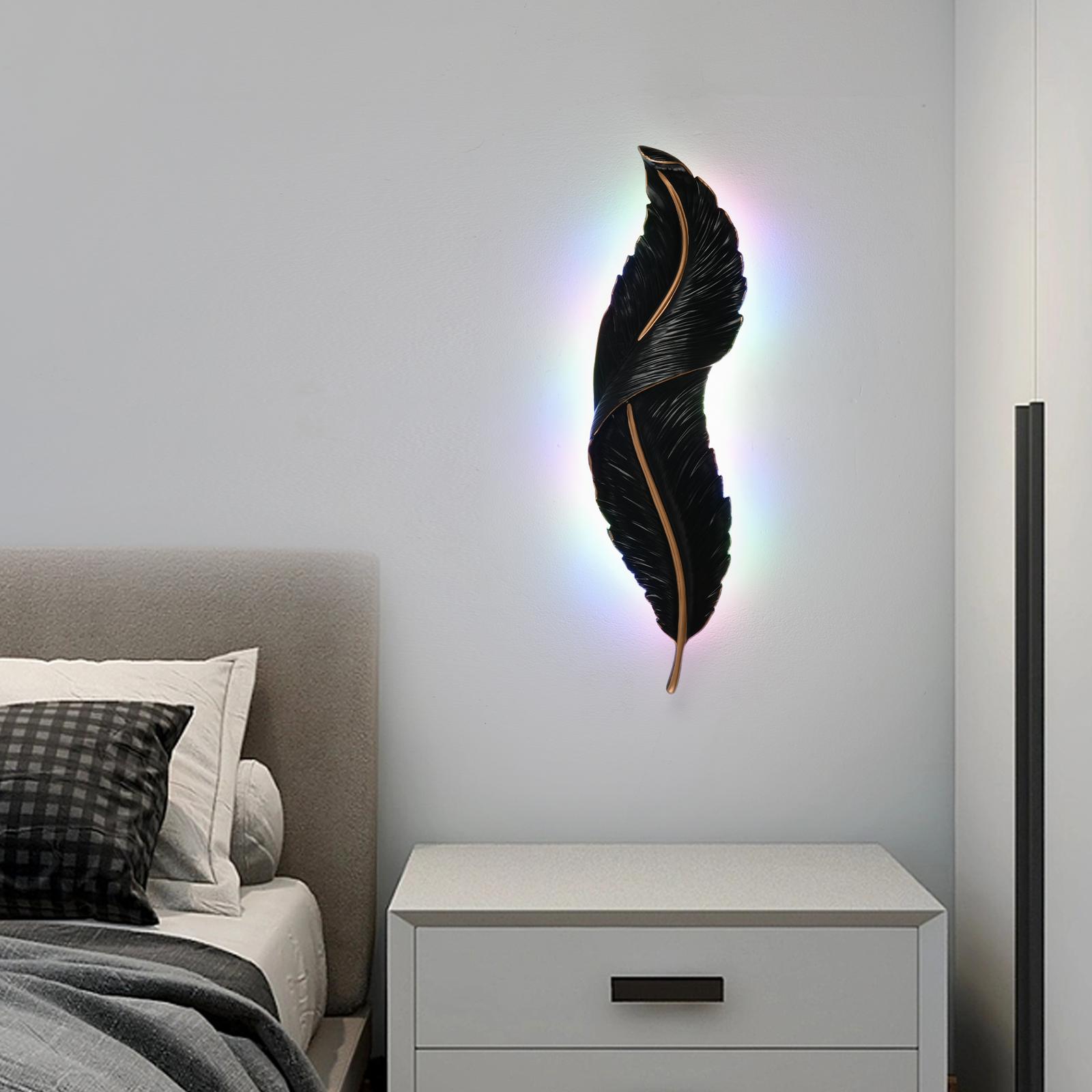 LED аплик BLACK Luxury Feather 25W 63CM