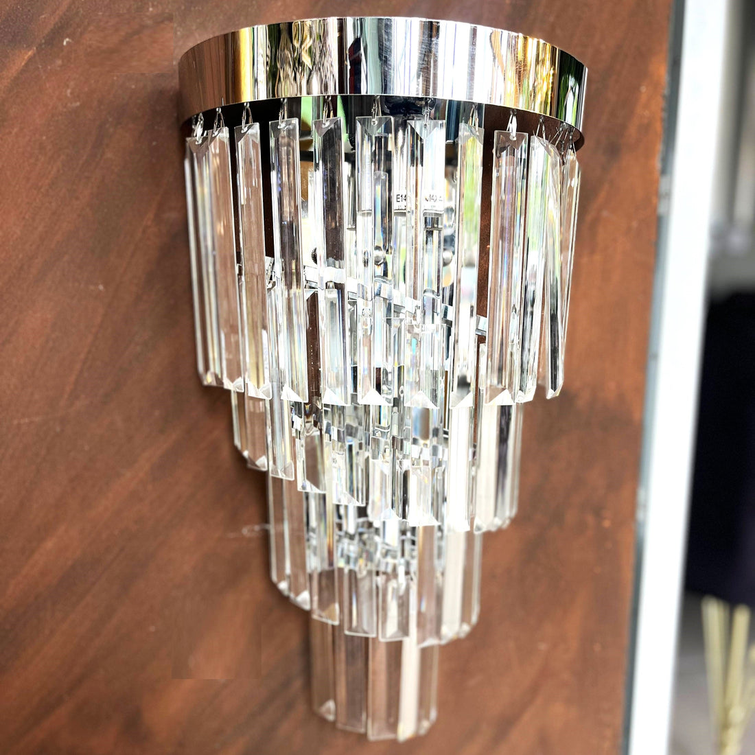 Аплик за стена Cristal Dark Chrome Luxury