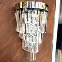 Аплик за стена Cristal Dark Chrome Luxury