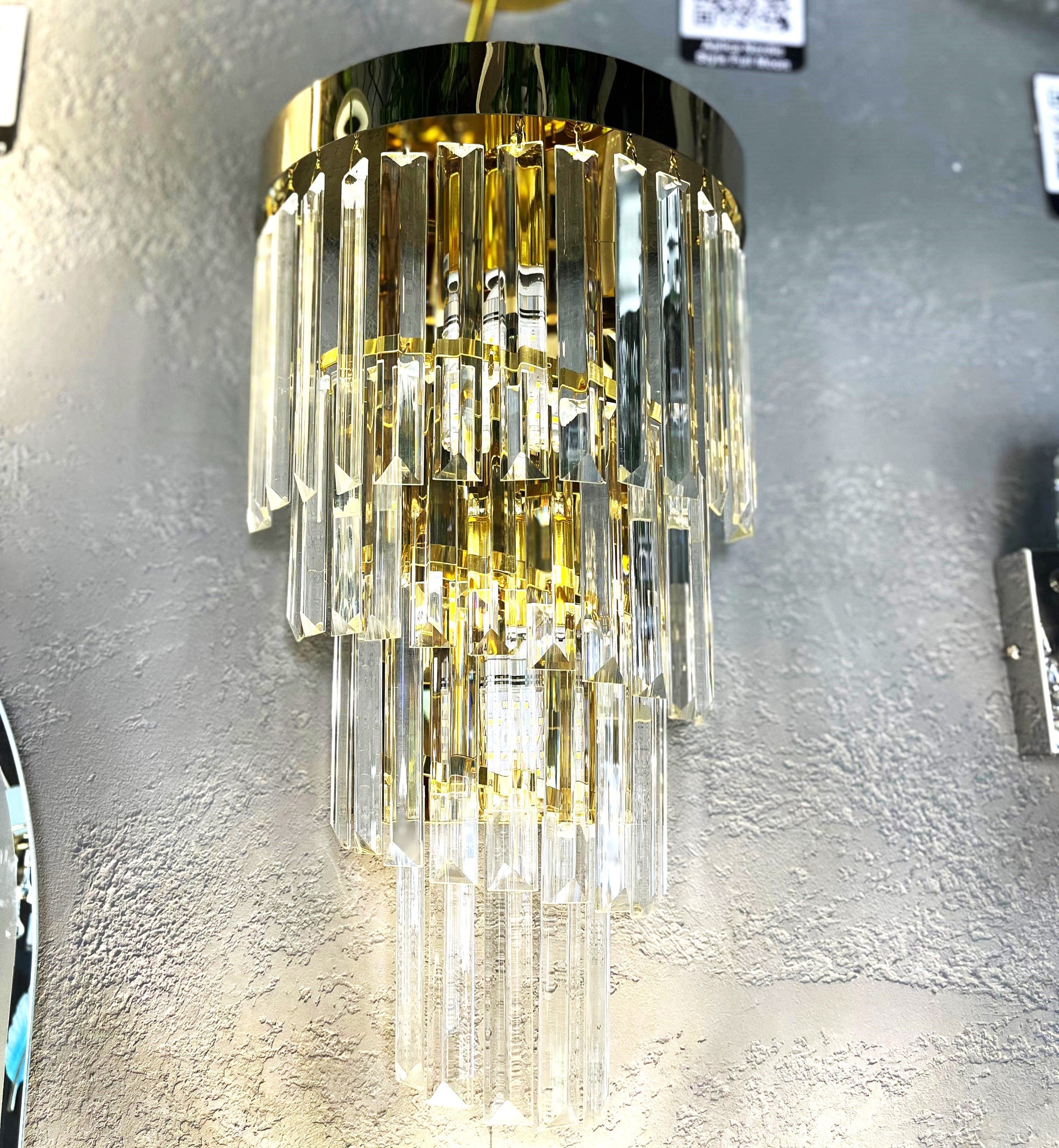 Стенен аплик Cristal Dark Golden Luxury