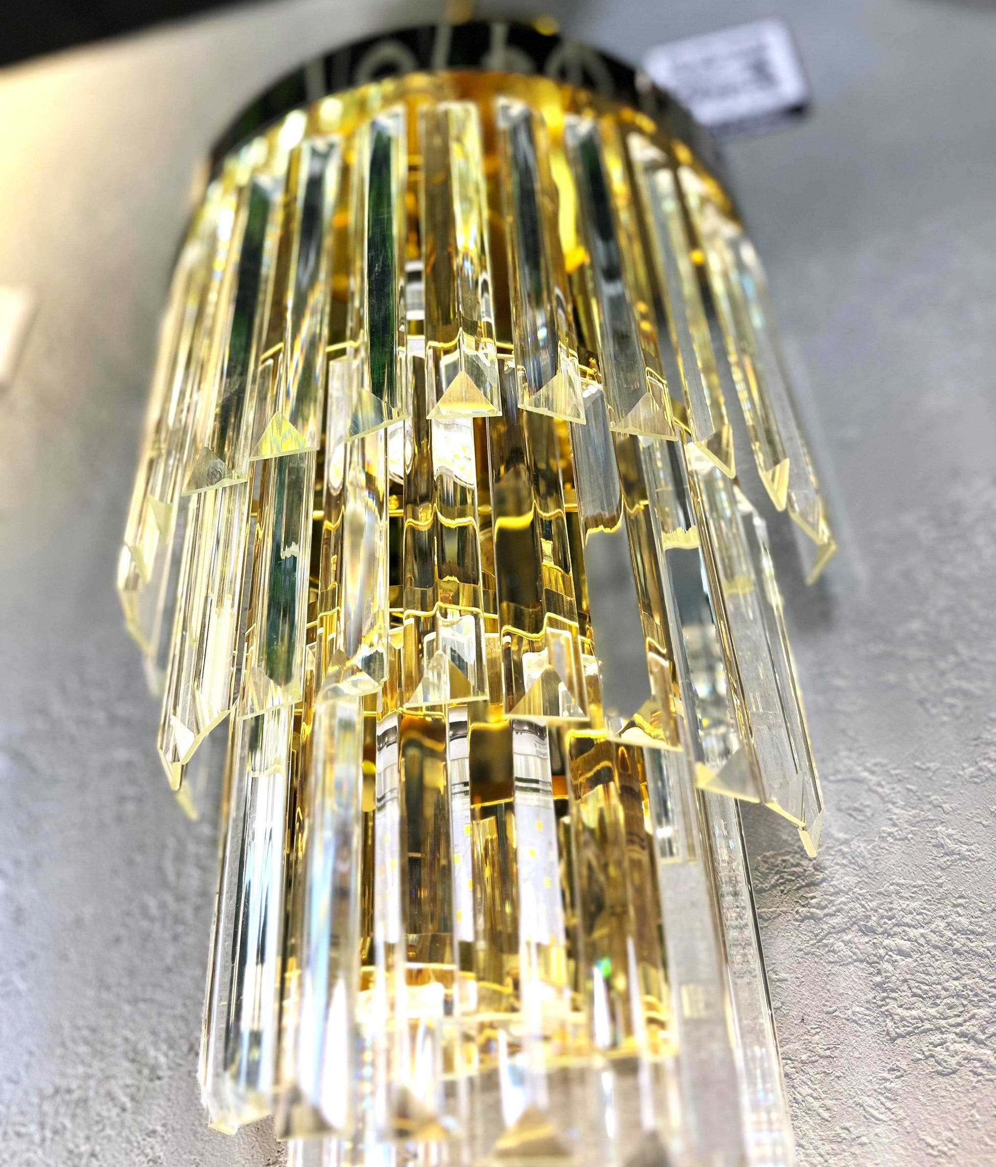 Стенен аплик Cristal Dark Golden Luxury