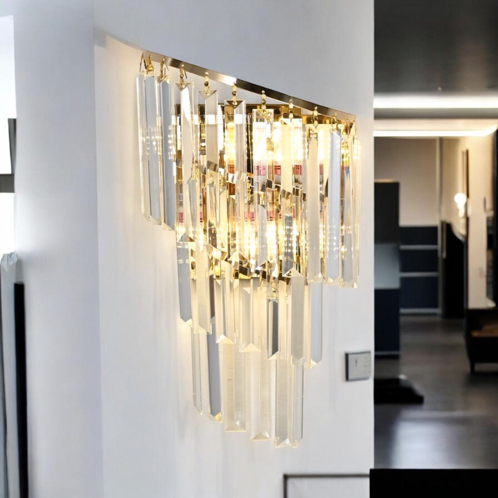Стенен аплик кристал Milano Gold
