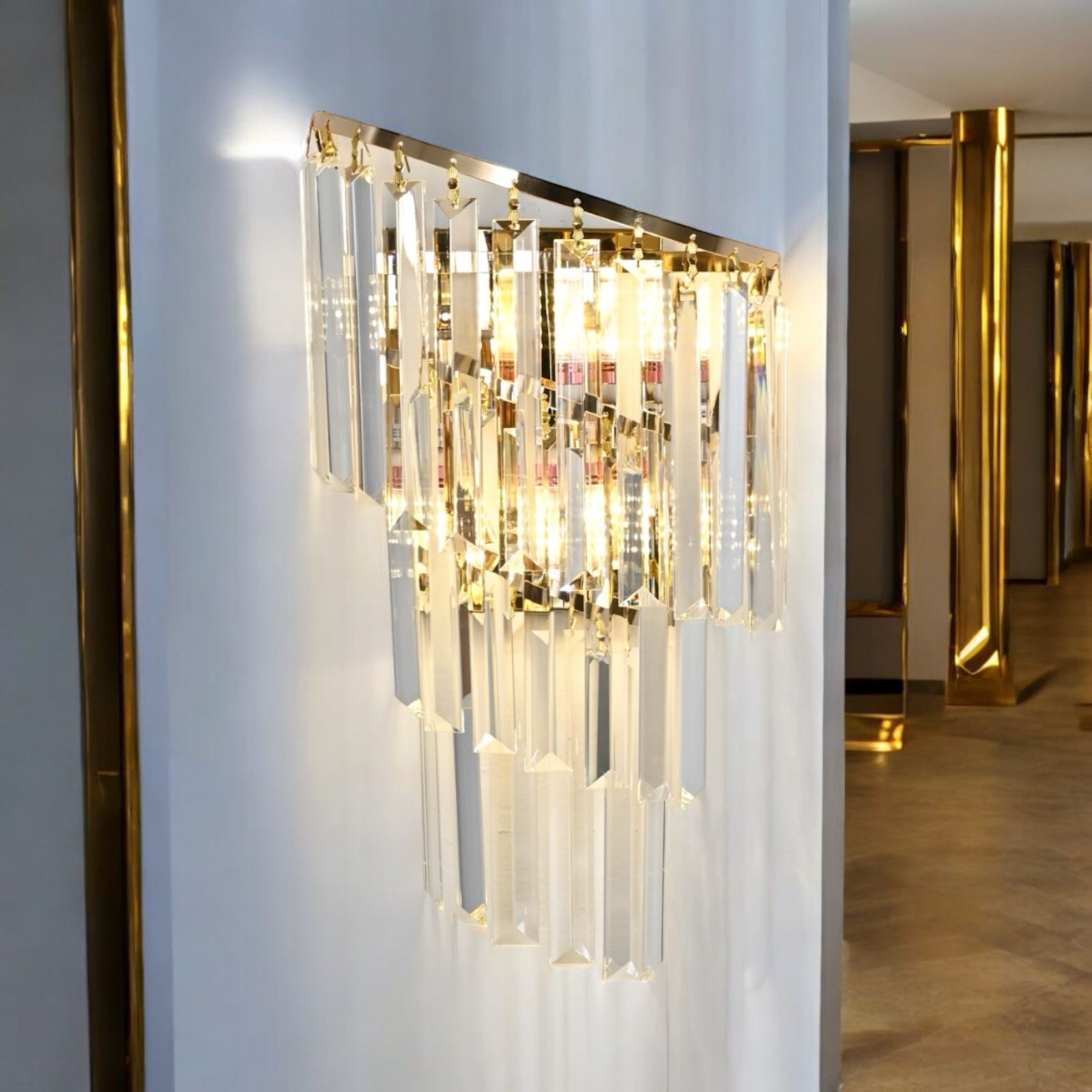 Стенен аплик кристал Milano Gold