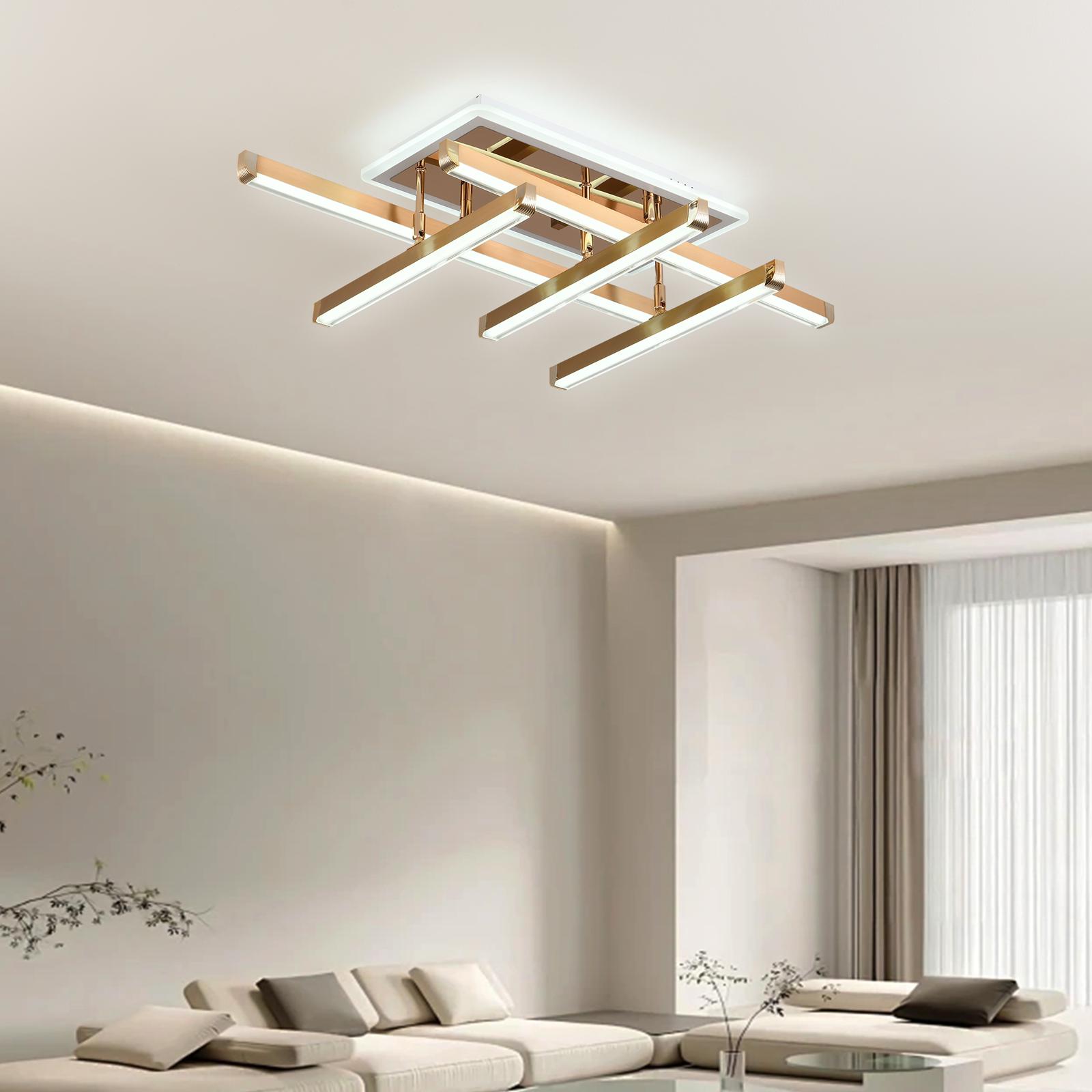 LED осветително тяло 5 LINES GOLD Регулируемо Еквивалент 600W С дистанционно