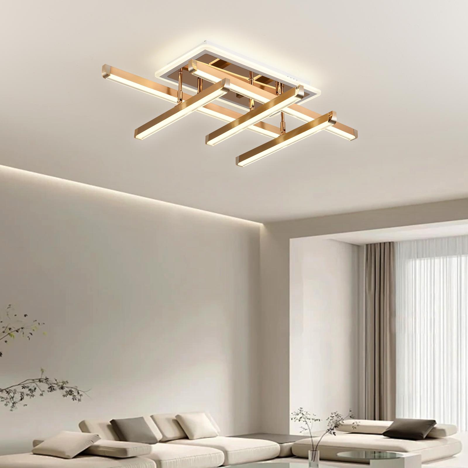 LED осветително тяло 5 LINES GOLD Регулируемо Еквивалент 600W С дистанционно