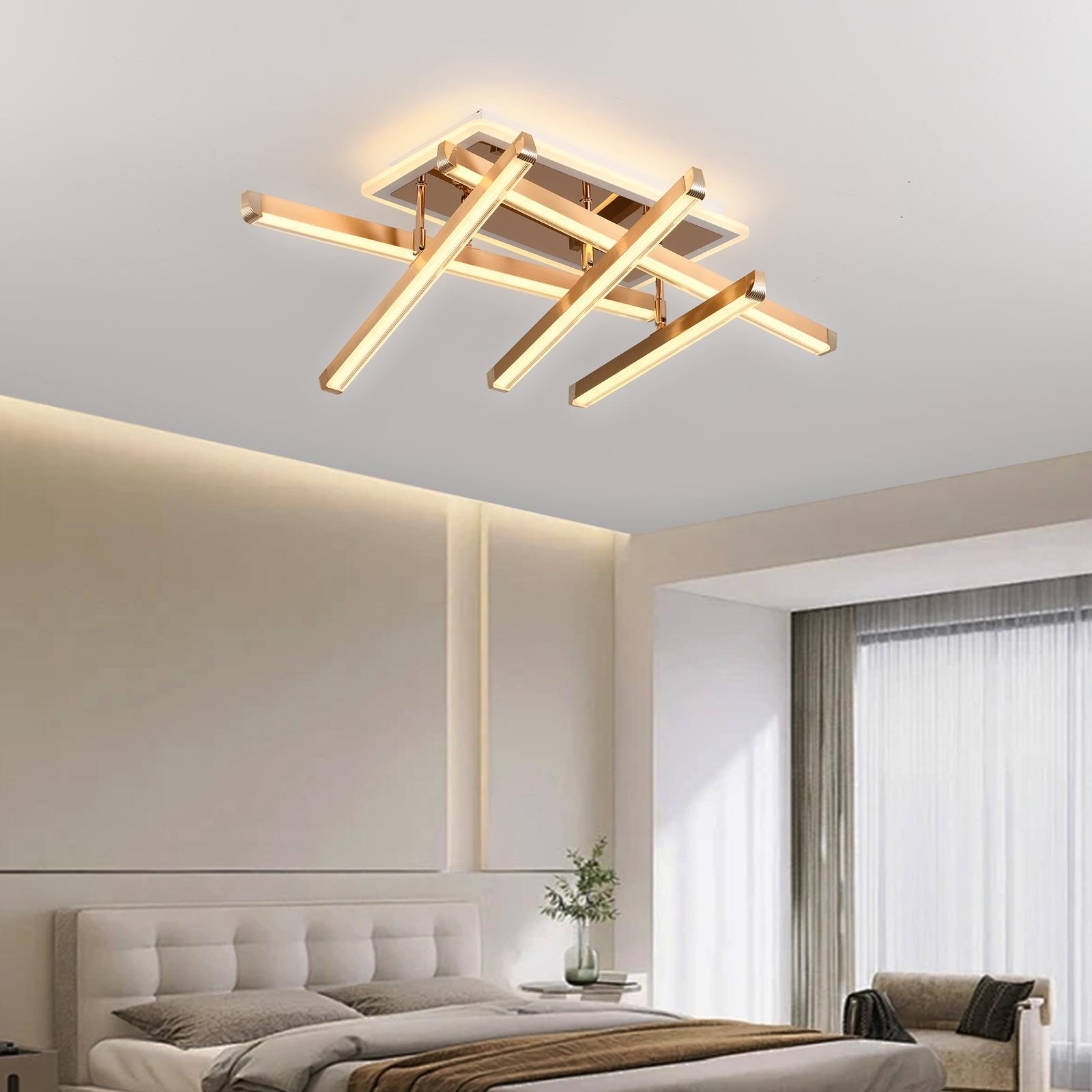 LED осветително тяло 5 LINES GOLD Регулируемо Еквивалент 600W С дистанционно