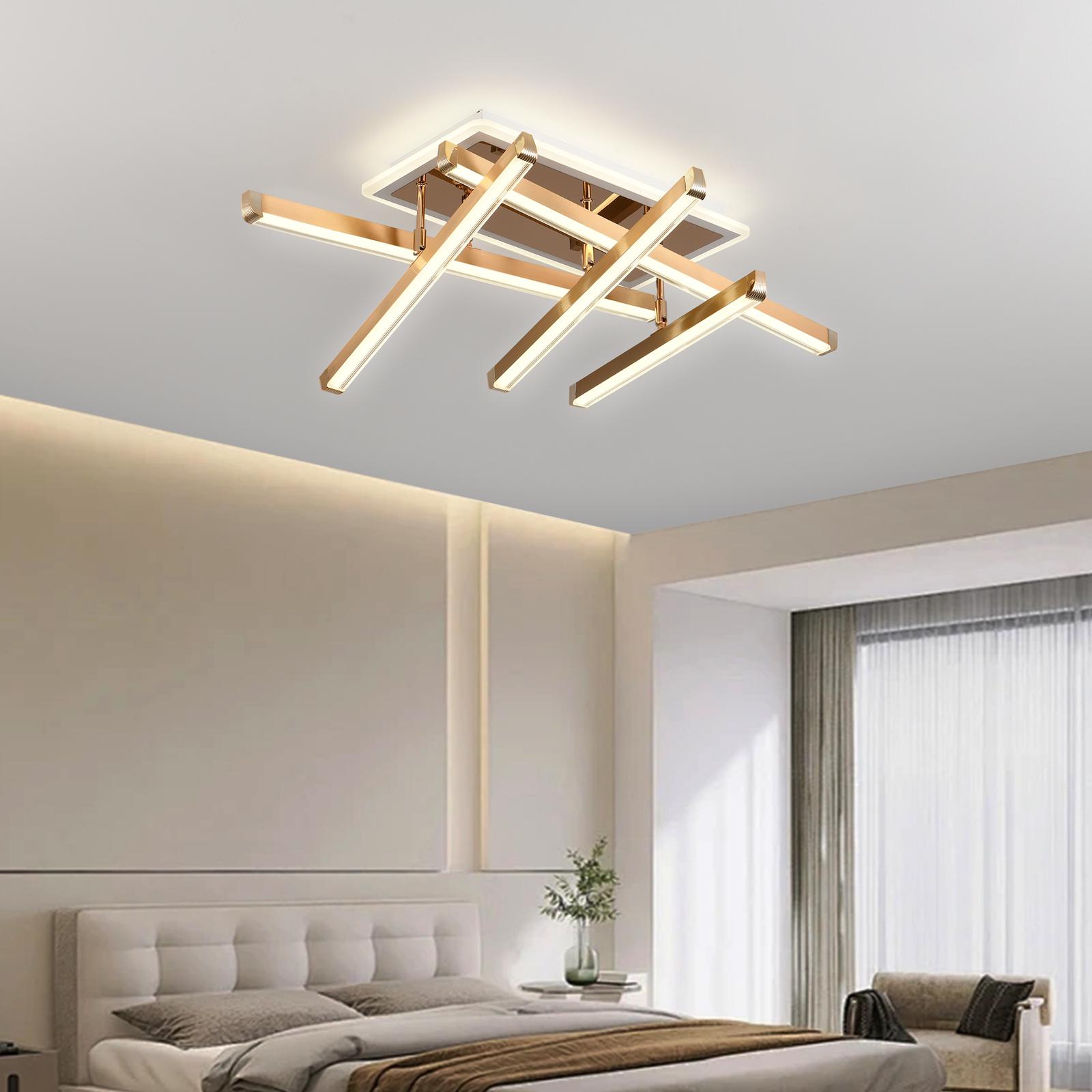 LED осветително тяло 5 LINES GOLD Регулируемо Еквивалент 600W С дистанционно
