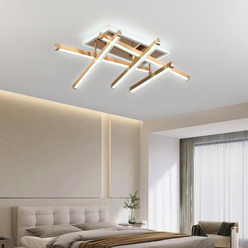 LED осветително тяло 5 LINES GOLD Регулируемо Еквивалент 600W С дистанционно