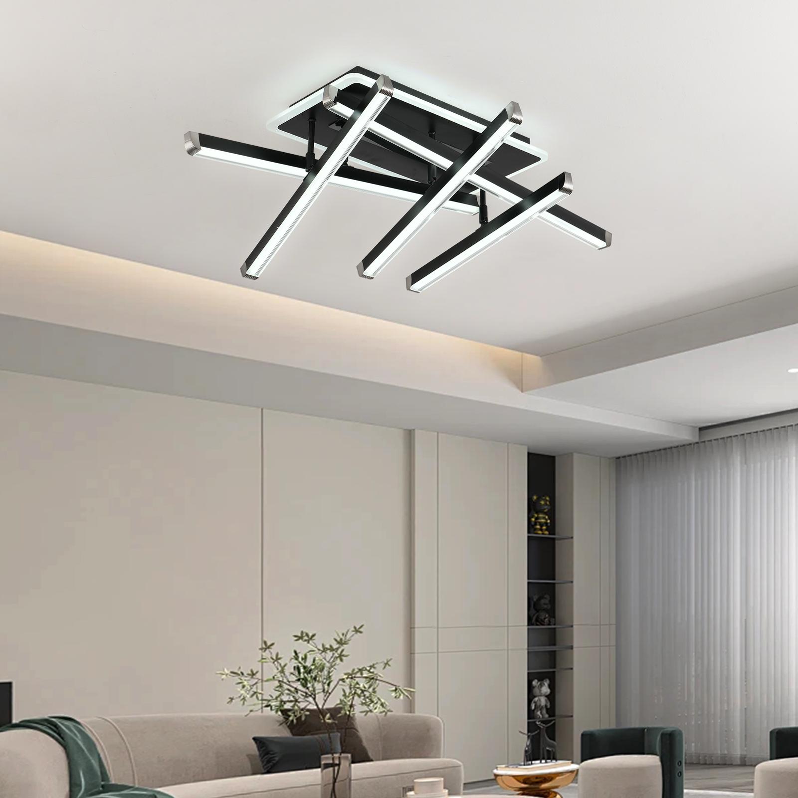LED осветително тяло 5 LINES BLACK Регулируемо Еквивалент 600W С дистанционно