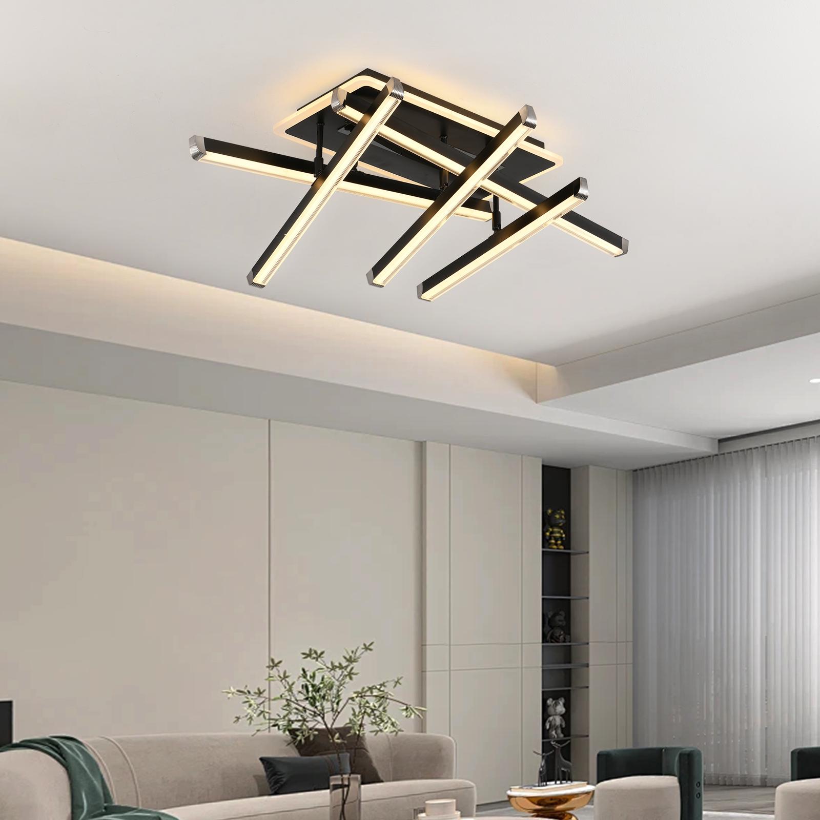 LED осветително тяло 5 LINES BLACK Регулируемо Еквивалент 600W С дистанционно