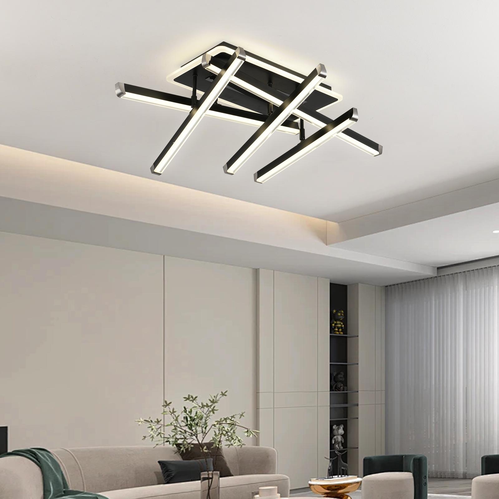 LED осветително тяло 5 LINES BLACK Регулируемо Еквивалент 600W С дистанционно