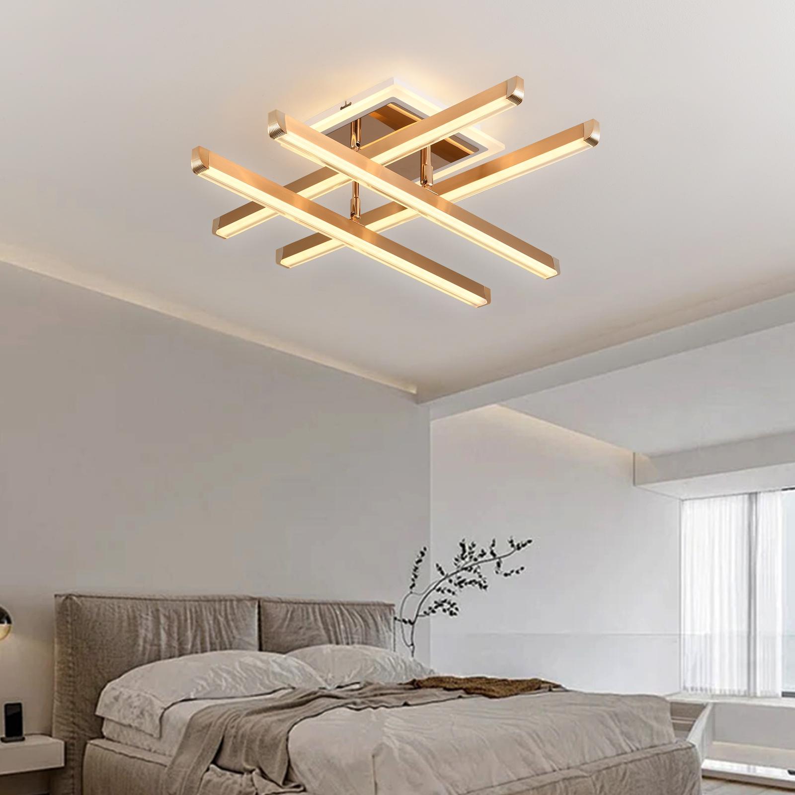 LED осветително тяло 4 LINES GOLD Регулируемо Еквивалент 500W С дистанционно