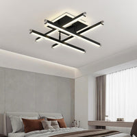 LED осветително тяло 4 LINES BLACK Регулируемо Еквивалент 500W С дистанционно