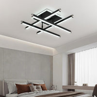 LED осветително тяло 4 LINES BLACK Регулируемо Еквивалент 500W С дистанционно