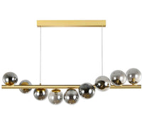 Lustra Abajur Fumuriu Gold Liniara Dx220-9 Chandeliers