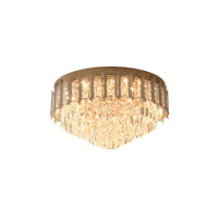 LED осветително тяло GOLD SHINE кристал Еквивалент 600W Монтаж аплик/висящ