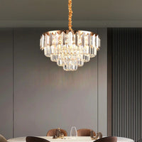 LED осветително тяло GOLD SHINE кристал Еквивалент 600W Монтаж аплик/висящ