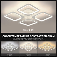 LED осветително тяло 4 SQUARES SMART Бяло Еквивалент 350W Дистанционно