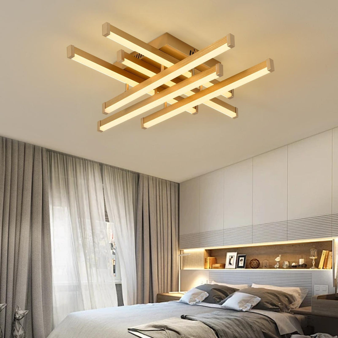 LED осветително тяло 6 LINES Design Gold SMART Еквивалент 500W Дистанционно