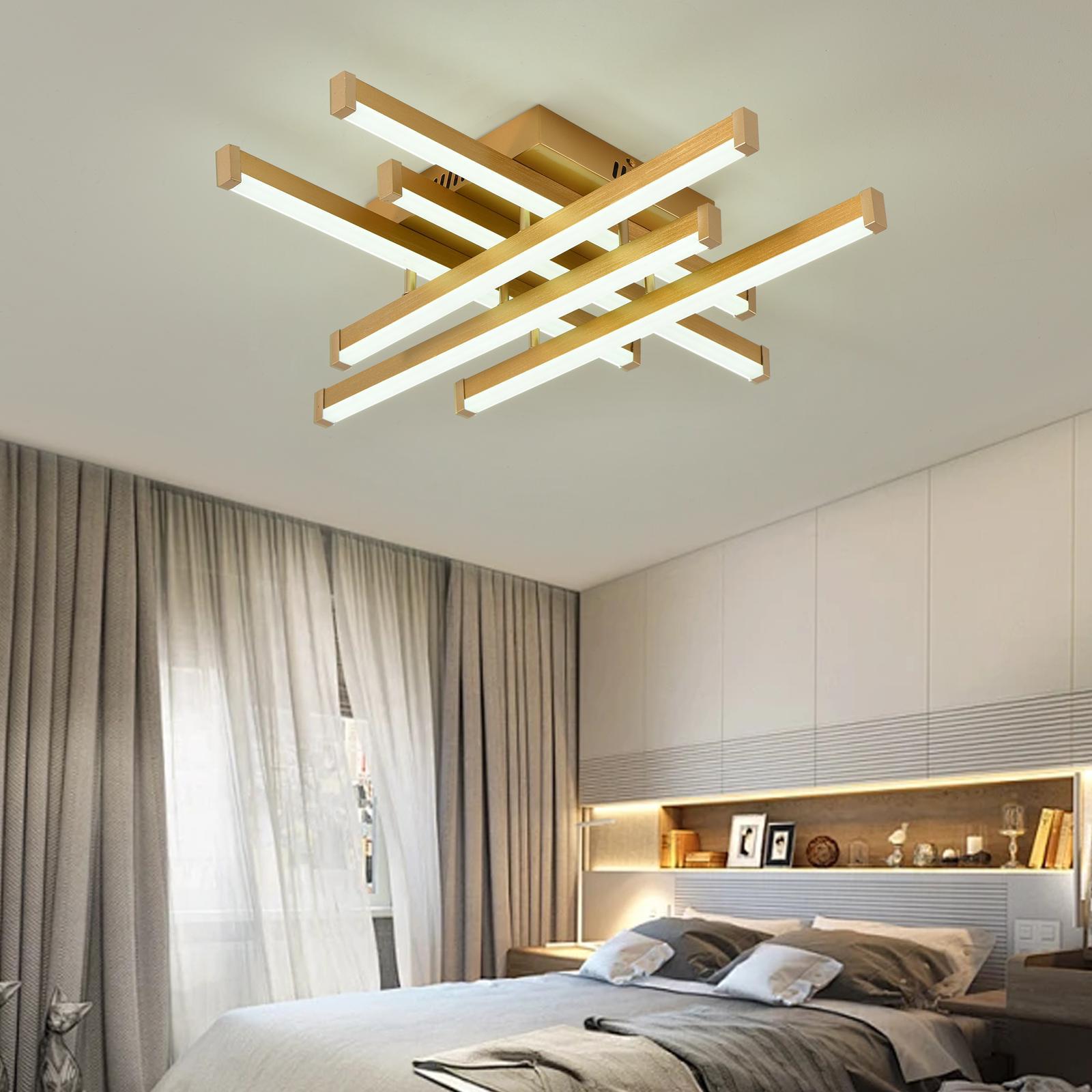 LED осветително тяло 6 LINES Design Gold SMART Еквивалент 500W Дистанционно