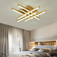 LED осветително тяло 6 LINES Design Gold SMART Еквивалент 500W Дистанционно