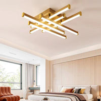 LED осветително тяло 6 LINES Design Gold SMART Еквивалент 500W Дистанционно