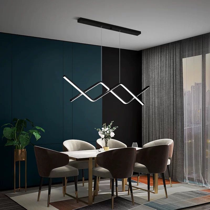LED осветително тяло пендел BLACK LINES еквивалент 300W с дистанционно