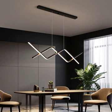 LED осветително тяло пендел BLACK LINES еквивалент 300W с дистанционно