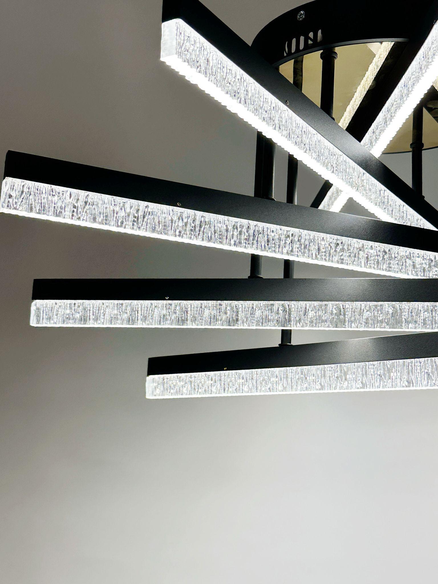 LED осветително тяло за таван Mira 5 линии, еквивалент 500W, с дистанционно