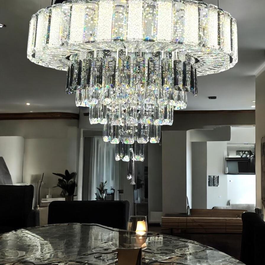 LED осветително тяло Cristal Galadriel Еквивалент 800W с дистанционно