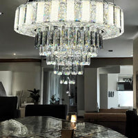 LED осветително тяло Cristal Galadriel Еквивалент 800W с дистанционно