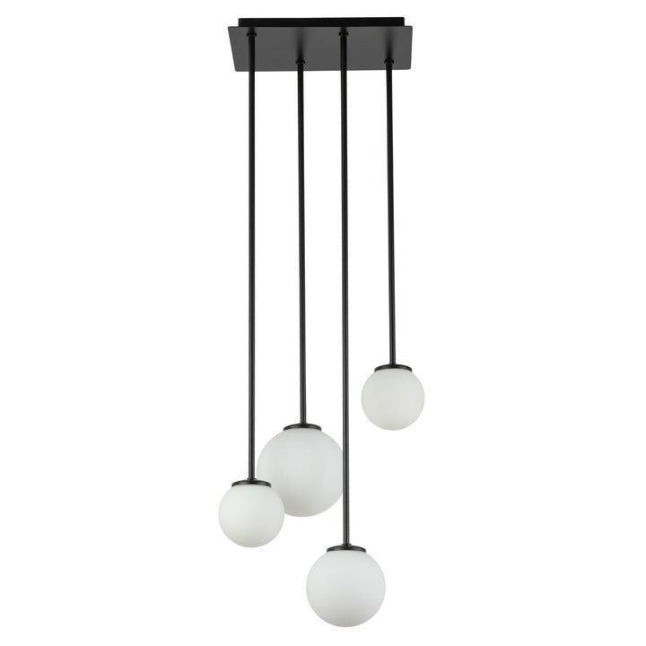 Lustra Abajur MAT Black SIGMA 4xE27 NEAGRA / ABAJUR Chandeliers