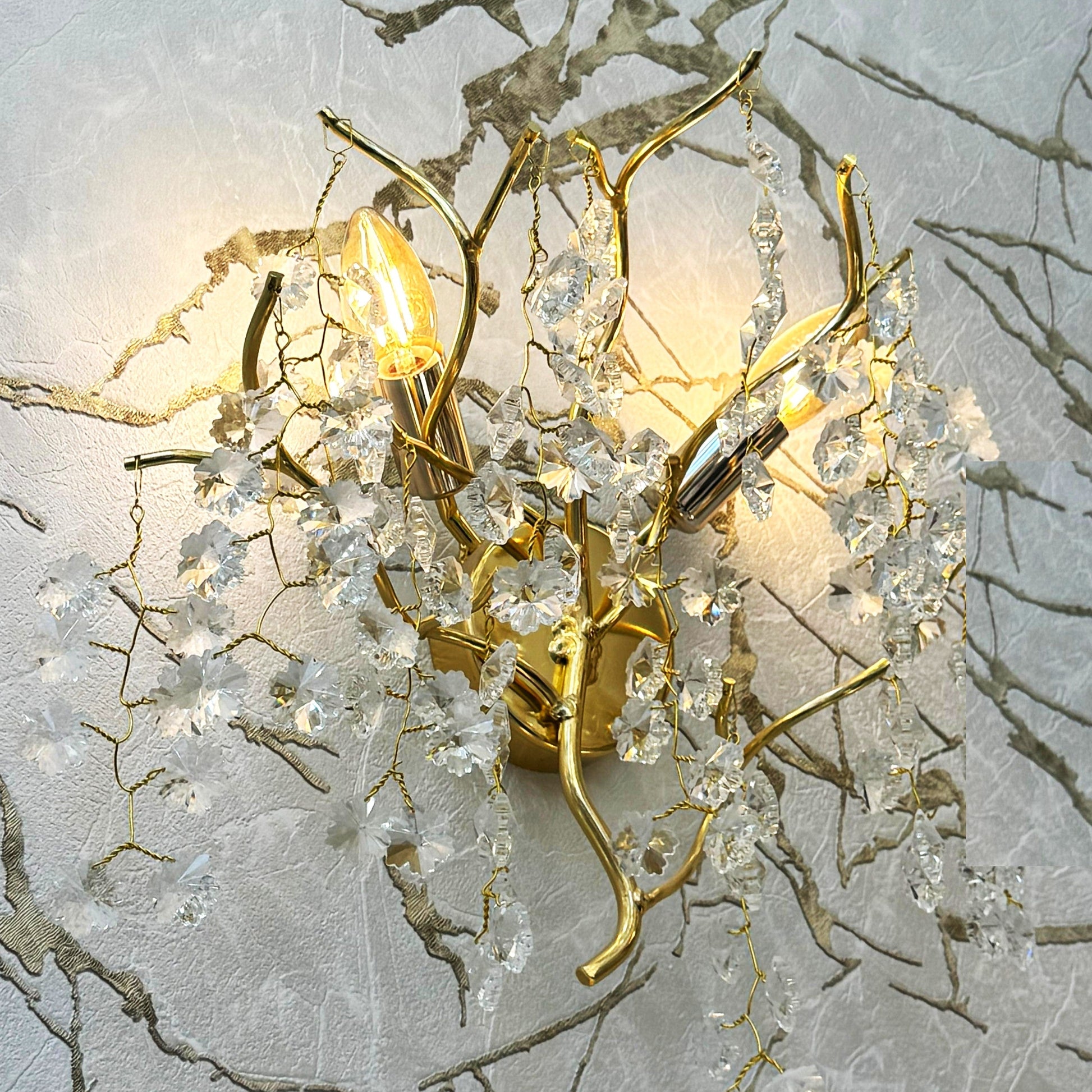 Аплик за стена Cristal Luxury Golden Ravena